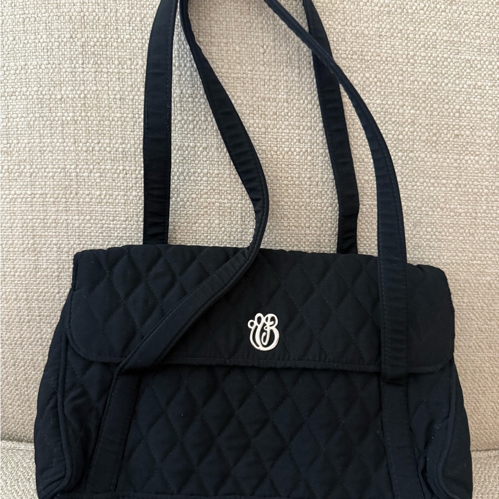 Vera Bradley Black Quilted Tote Bag